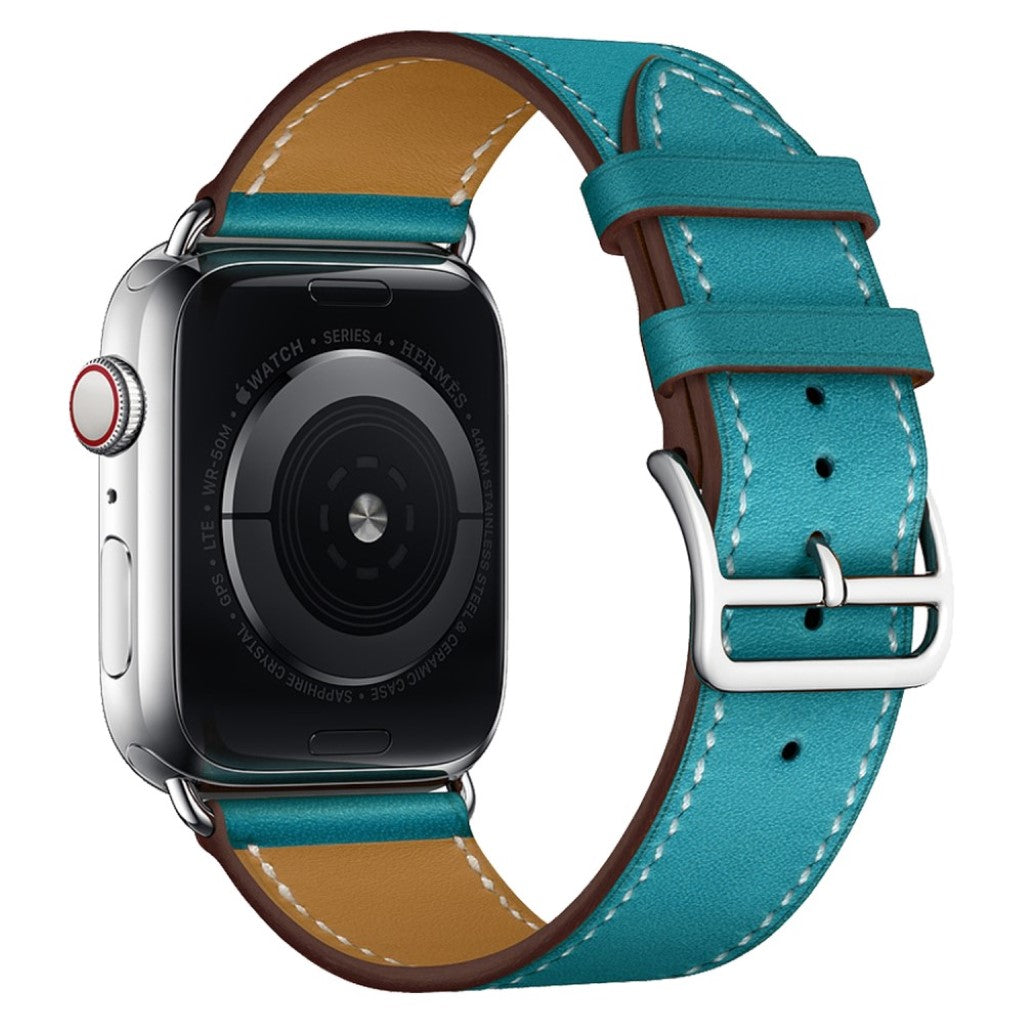 Vildt fantastisk Apple Watch Series 4 40mm Ægte læder Rem - Blå#serie_4