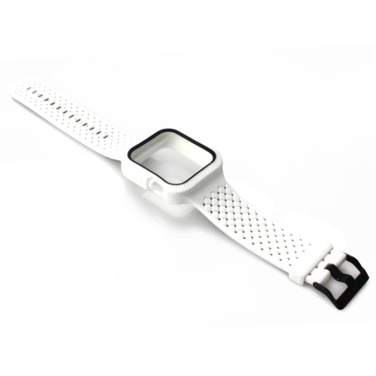 Nydelig Apple Watch Series 4 40mm Silikone Rem - Hvid#serie_3