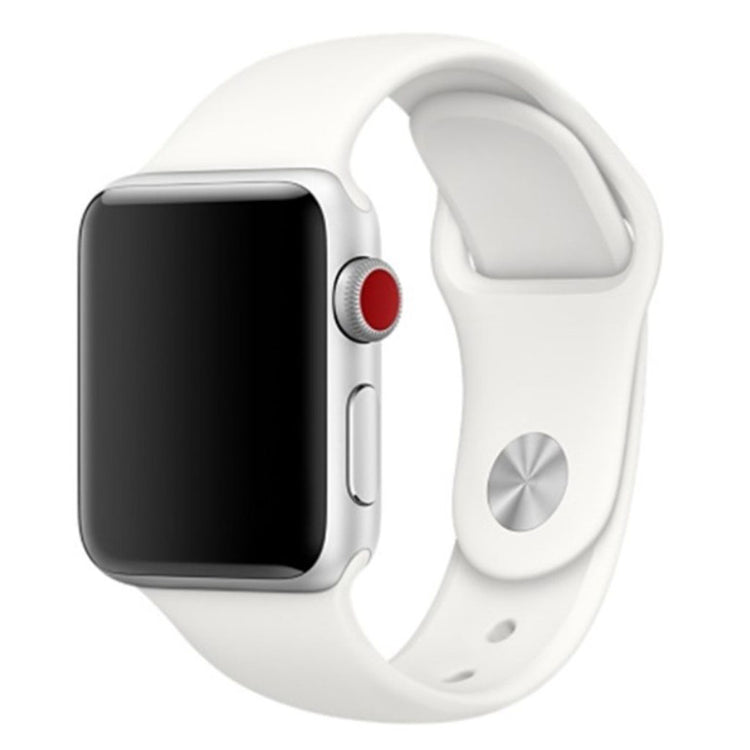 Vildt sejt Apple Watch Series 4 40mm Silikone Rem - Hvid#serie_3
