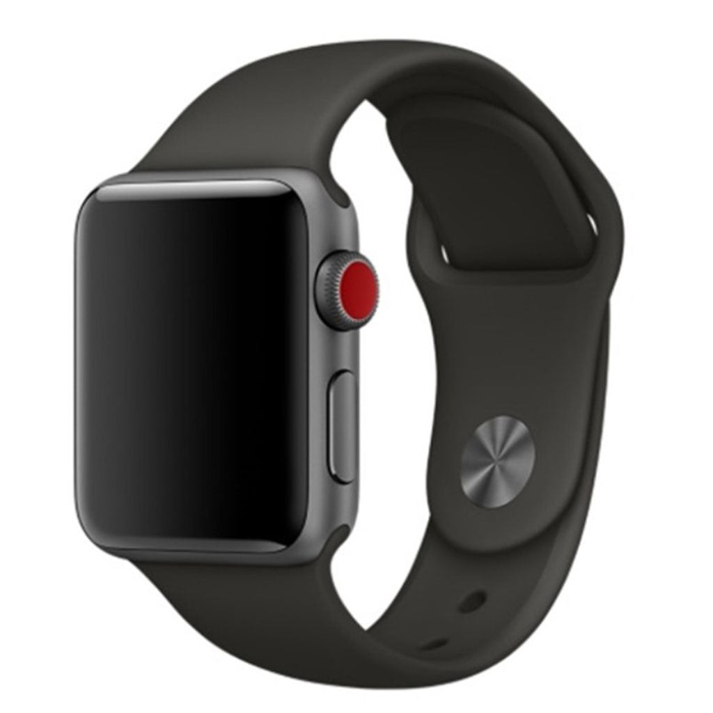 Vildt sejt Apple Watch Series 4 40mm Silikone Rem - Sølv#serie_4