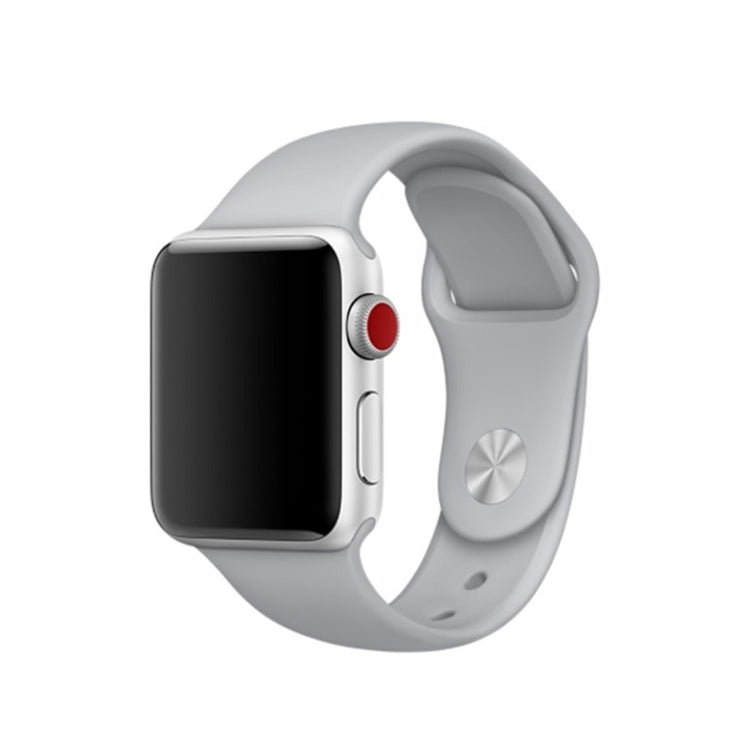 Vildt sejt Apple Watch Series 4 40mm Silikone Rem - Sølv#serie_5