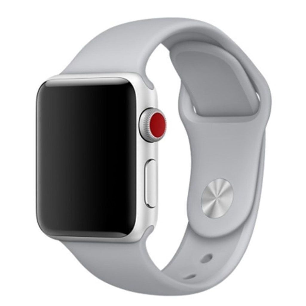 Vildt sejt Apple Watch Series 4 40mm Silikone Rem - Sølv#serie_5