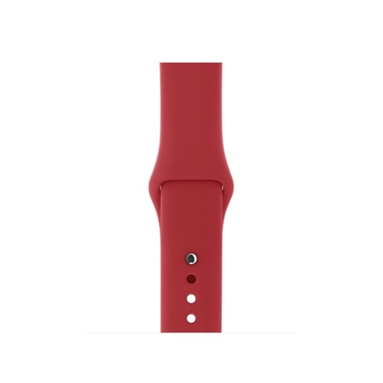 Vildt sejt Apple Watch Series 4 40mm Silikone Rem - Rød#serie_6