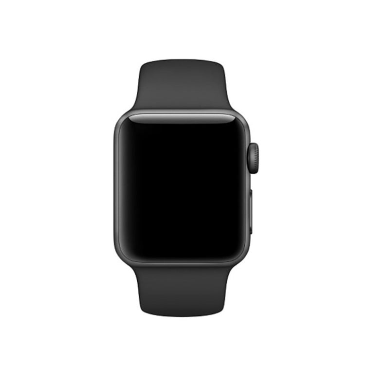 Helt vildt smuk Apple Watch Series 4 40mm Silikone Rem - Sort#serie_1