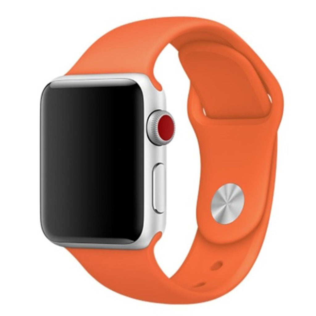 Helt vildt smuk Apple Watch Series 4 40mm Silikone Rem - Orange#serie_12