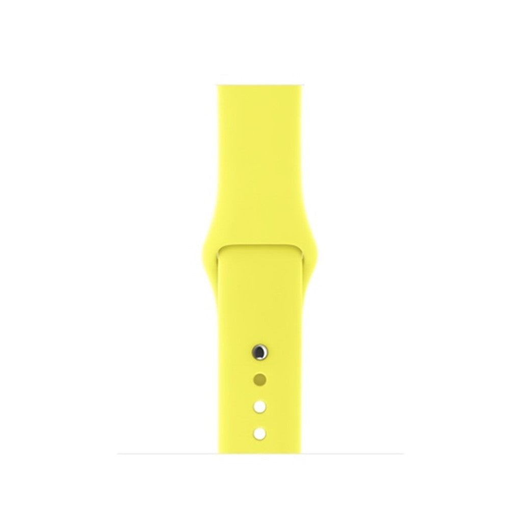 Helt vildt smuk Apple Watch Series 4 40mm Silikone Rem - Gul#serie_13
