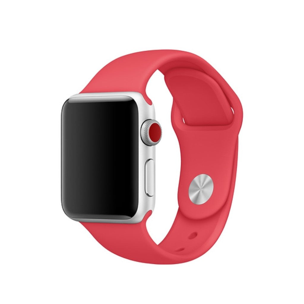 Helt vildt smuk Apple Watch Series 4 40mm Silikone Rem - Rød#serie_7