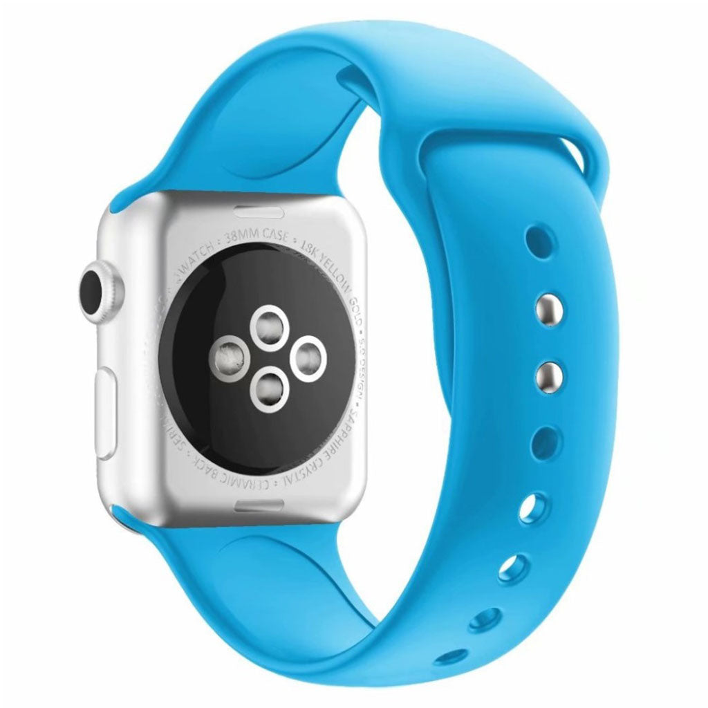 Meget fantastisk Apple Watch Series 4 40mm Silikone Rem - Blå#serie_11