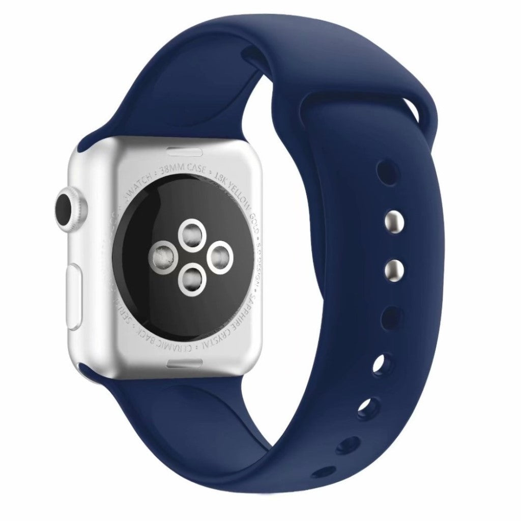 Meget fantastisk Apple Watch Series 4 40mm Silikone Rem - Blå#serie_13