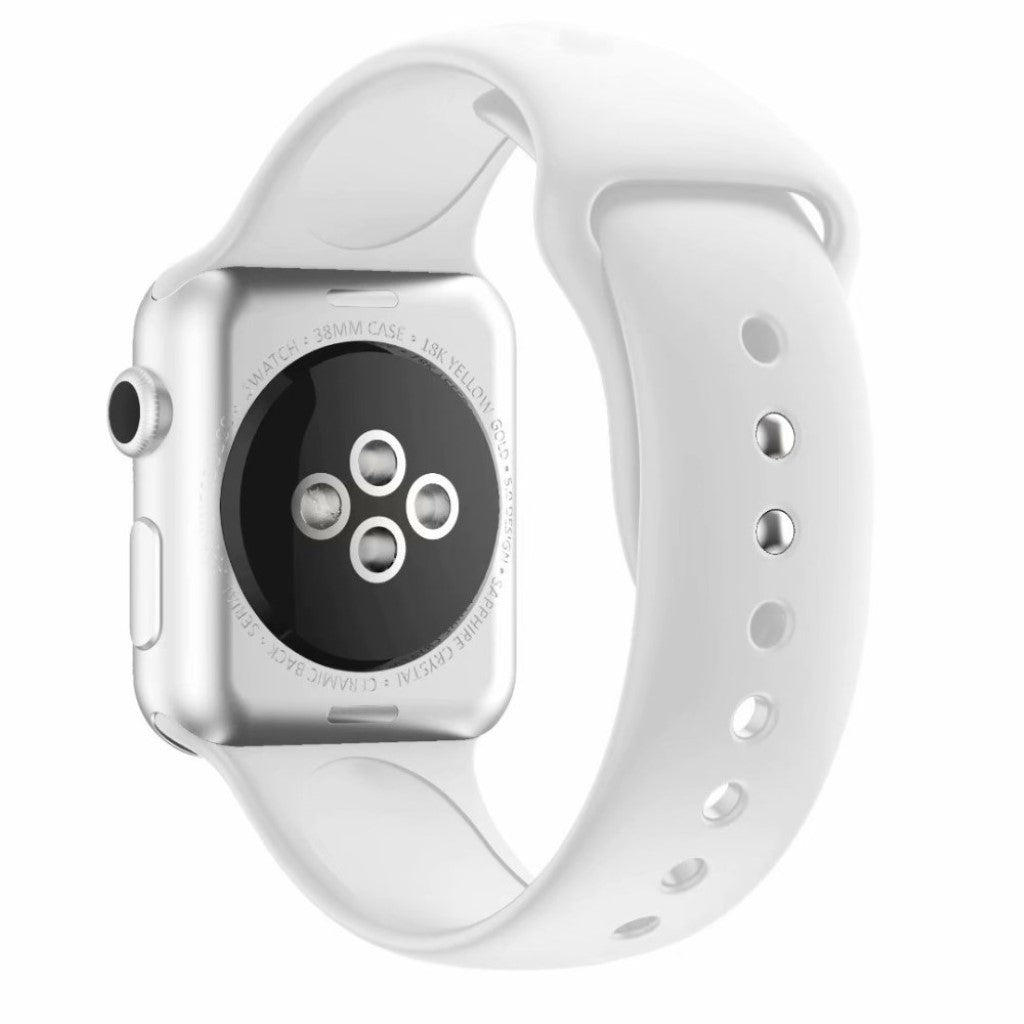 Meget fantastisk Apple Watch Series 4 40mm Silikone Rem - Hvid#serie_2
