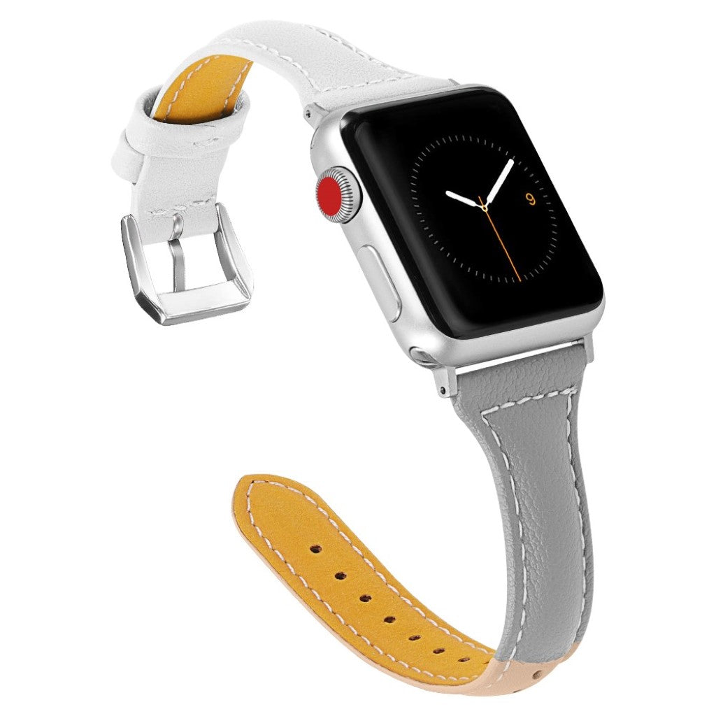 Meget nydelig Apple Watch Series 4 40mm Ægte læder Rem - Brun#serie_4
