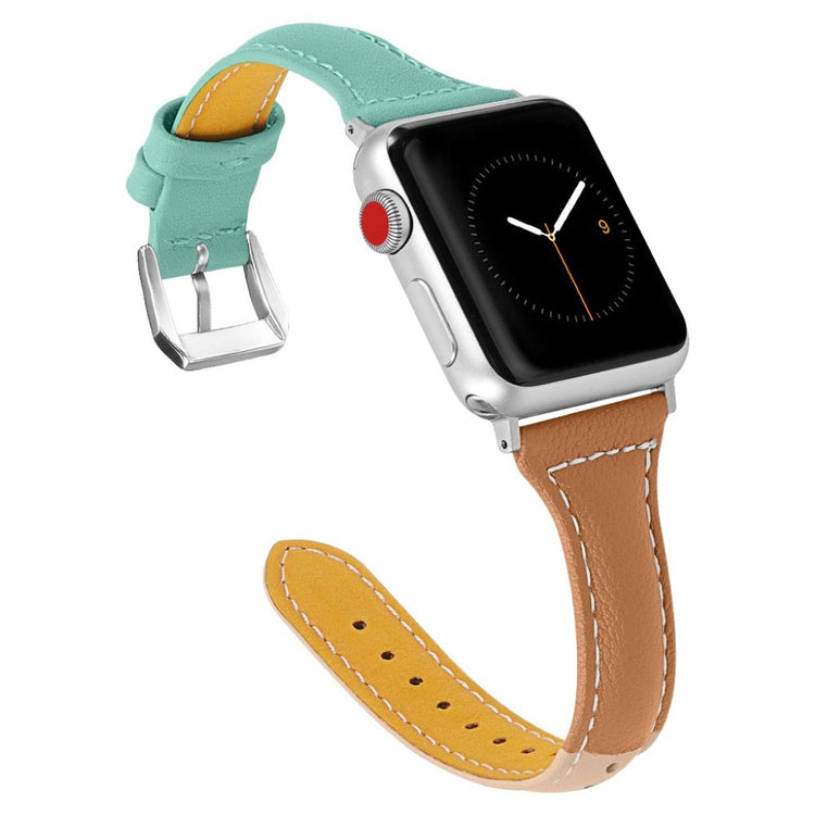 Meget nydelig Apple Watch Series 4 40mm Ægte læder Rem - Flerfarvet#serie_5