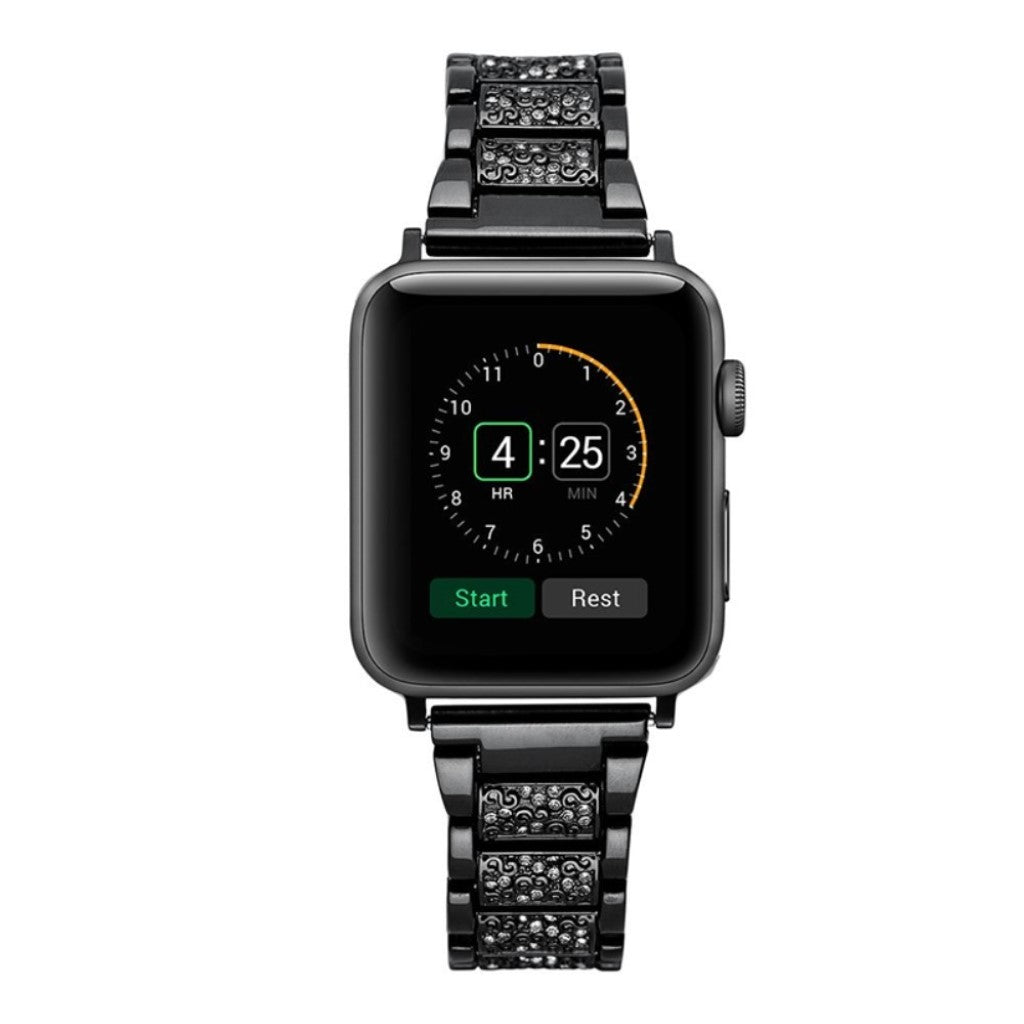 Helt vildt godt Apple Watch Series 4 40mm Metal Rem - Sort#serie_1