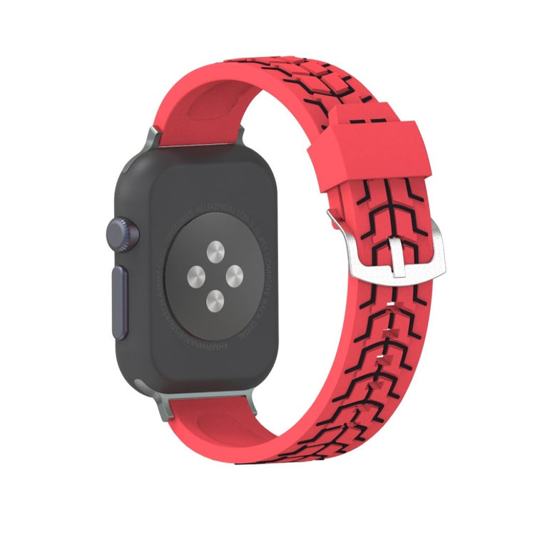 Vildt fint Apple Watch Series 4 40mm Silikone Rem - Rød#serie_3