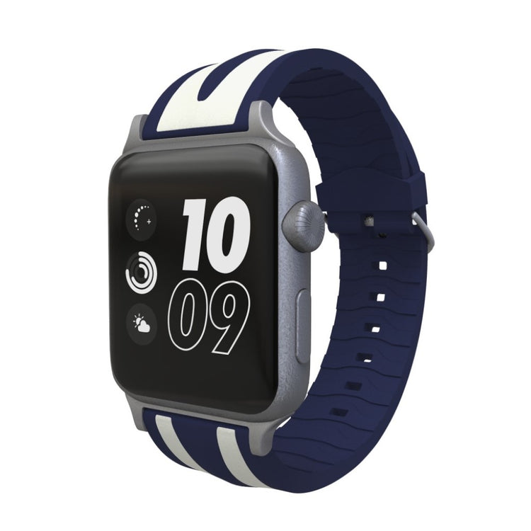 Rigtigt kønt Apple Watch Series 4 40mm Silikone Rem - Blå#serie_1