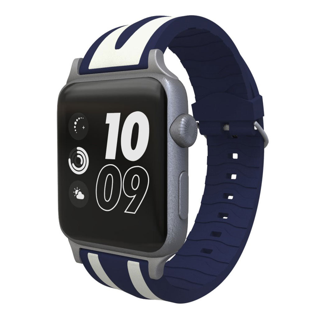 Rigtigt kønt Apple Watch Series 4 40mm Silikone Rem - Blå#serie_1