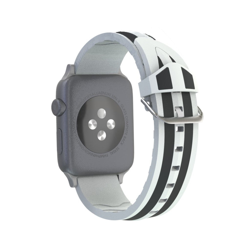 Rigtigt kønt Apple Watch Series 4 40mm Silikone Rem - Sølv#serie_2