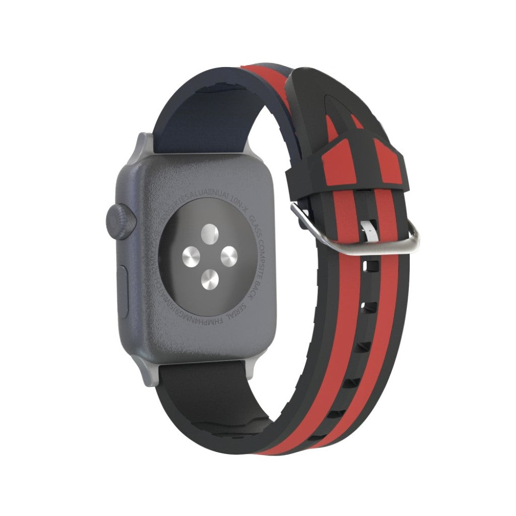 Rigtigt kønt Apple Watch Series 4 40mm Silikone Rem - Sort#serie_3