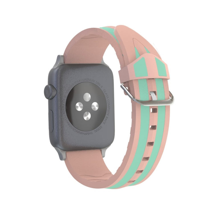 Rigtigt kønt Apple Watch Series 4 40mm Silikone Rem - Grøn#serie_4