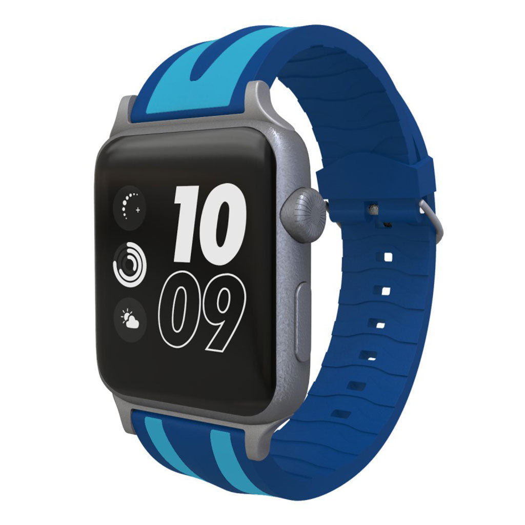 Rigtigt kønt Apple Watch Series 4 40mm Silikone Rem - Blå#serie_6