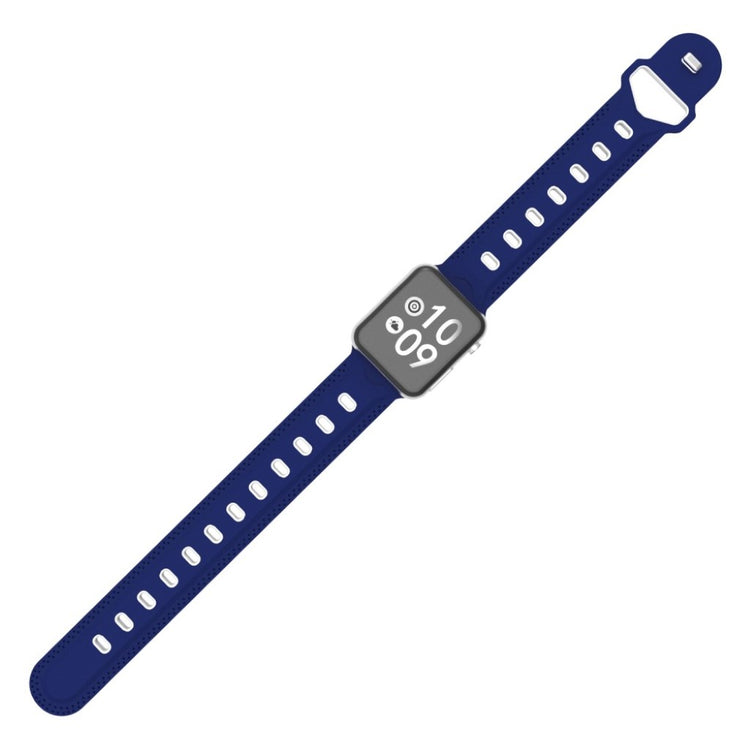 Meget flot Apple Watch Series 4 40mm Silikone Rem - Blå#serie_7