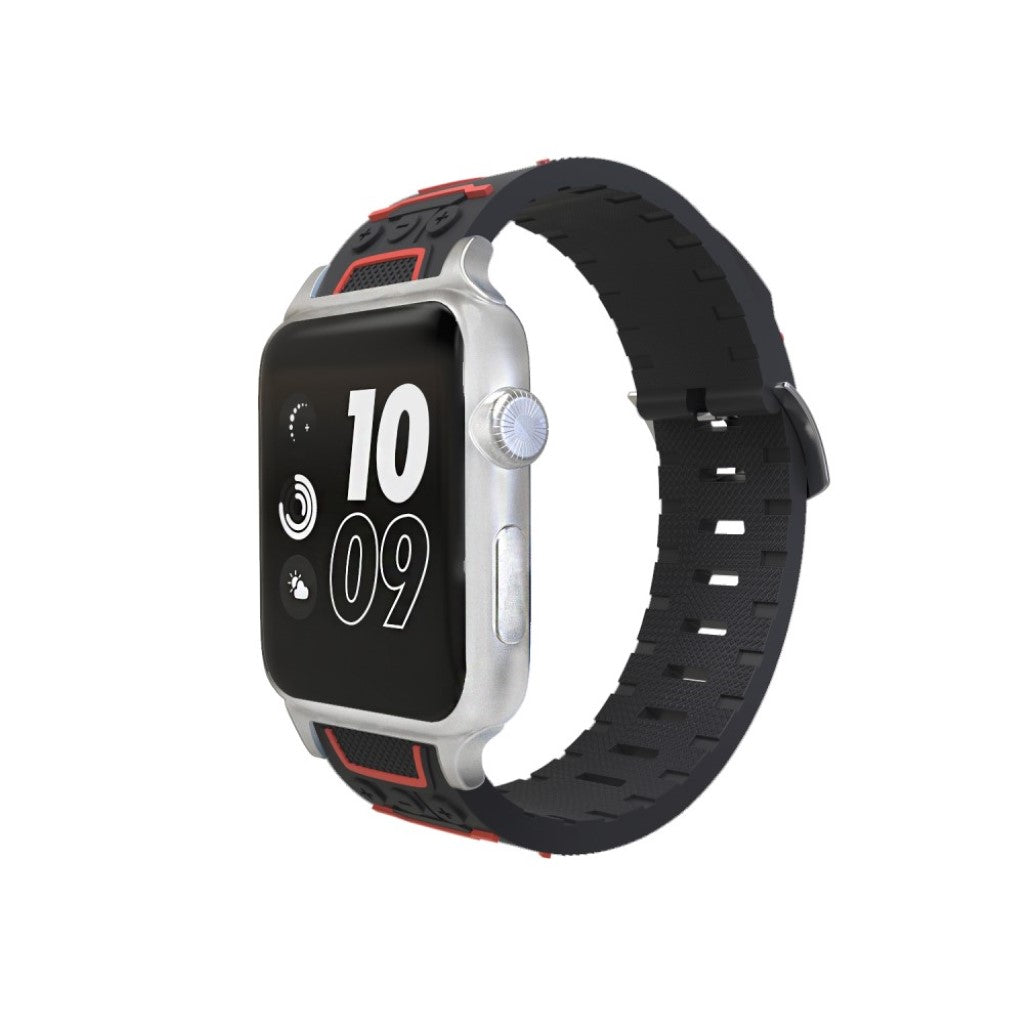 Rigtigt fint Apple Watch Series 4 40mm Silikone Rem - Sort#serie_2