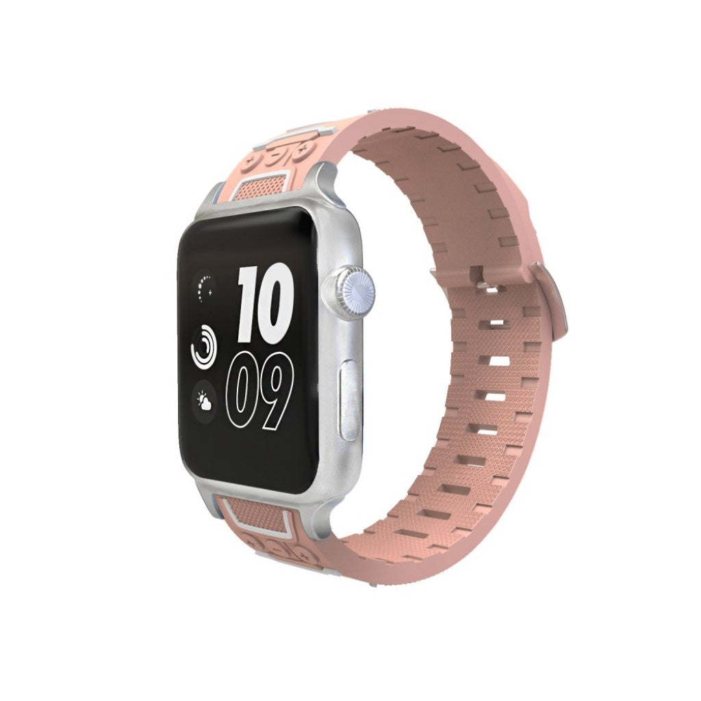 Rigtigt fint Apple Watch Series 4 40mm Silikone Rem - Pink#serie_6