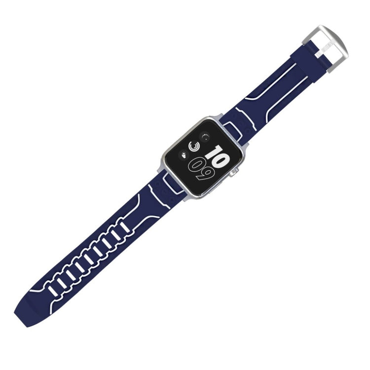 Rigtigt fint Apple Watch Series 4 40mm Silikone Rem - Blå#serie_8