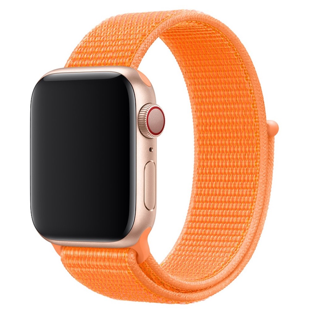 Rigtigt holdbart Apple Watch Series 4 40mm Nylon Rem - Orange#serie_2