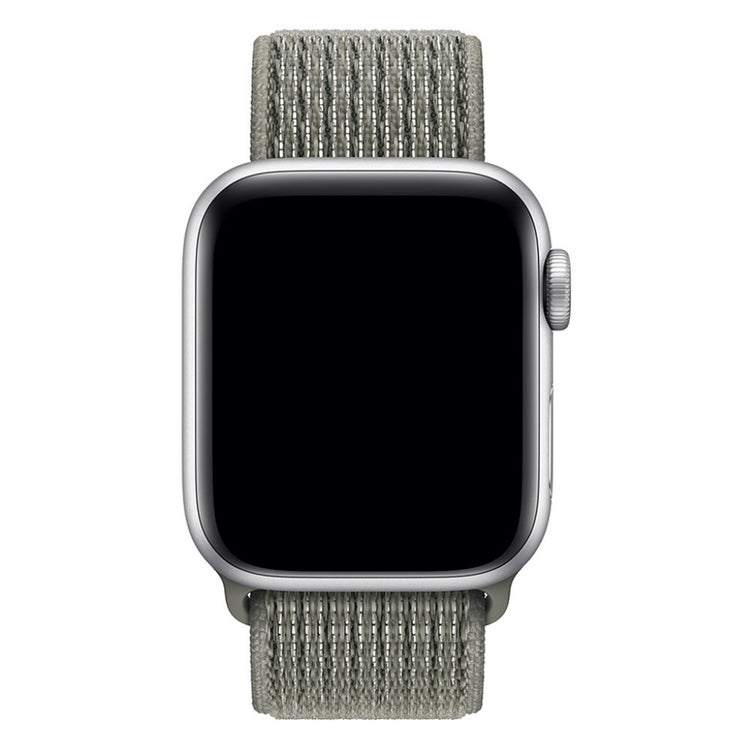 Rigtigt holdbart Apple Watch Series 4 40mm Nylon Rem - Sølv#serie_6