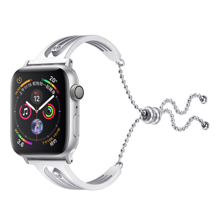 Super godt Apple Watch Series 4 40mm Metal og Rhinsten Rem - Sølv#serie_078