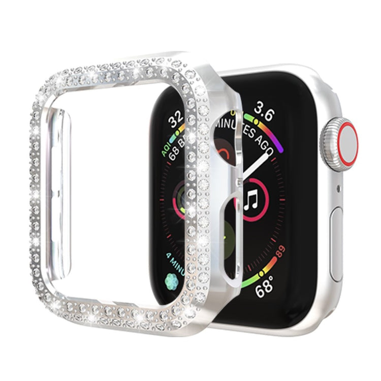 Vildt Godt Apple Watch Series 4 40mm Plastik og Rhinsten Cover - Sølv#serie_2