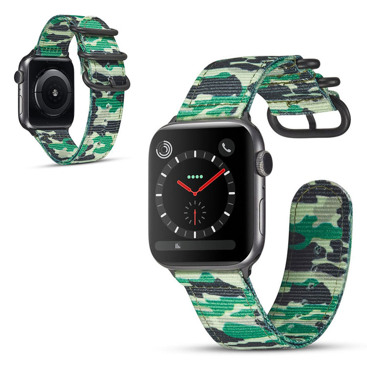Smuk Apple Watch Series 4 40mm / Apple Watch 40mm Nylon Rem - Grøn#serie_1