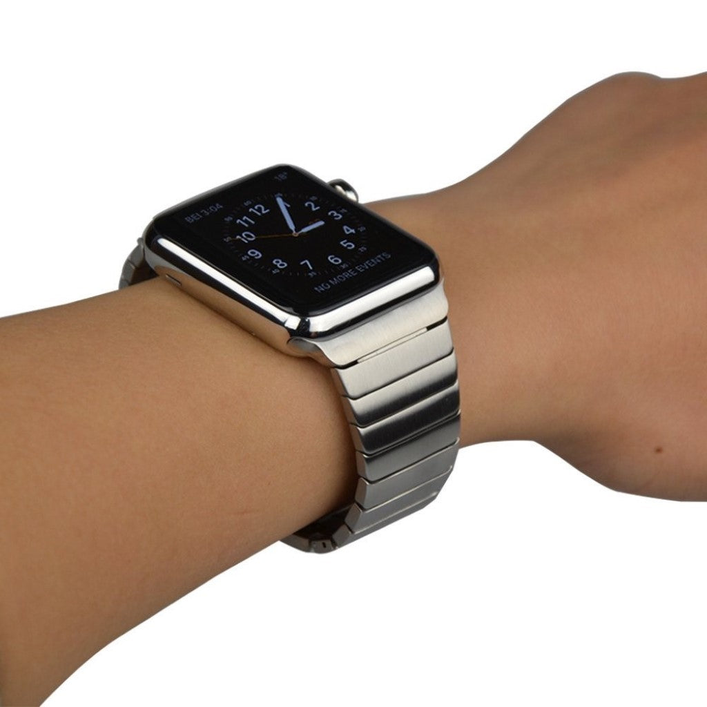 Mega smuk Apple Watch Series 4 44mm Metal Rem - Sølv#serie_4