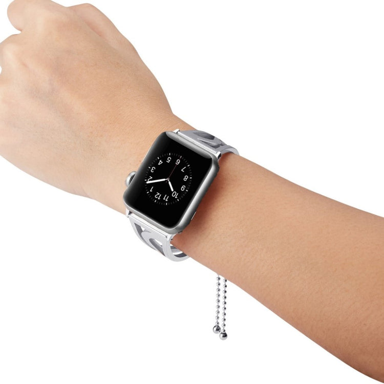 Meget holdbart Apple Watch Series 4 44mm Metal Rem - Sølv#serie_7