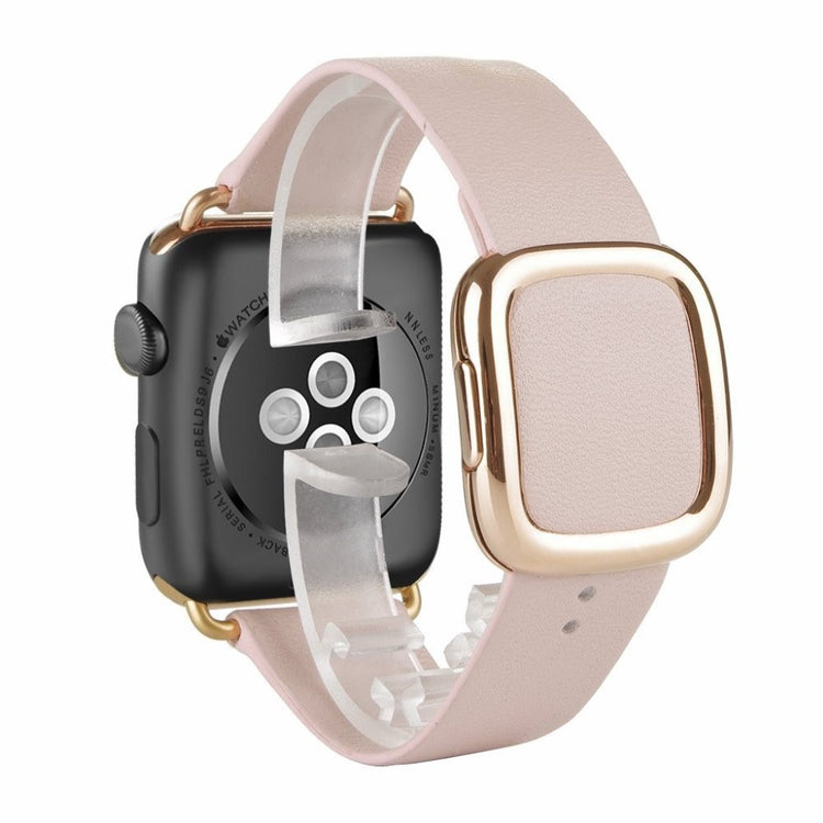 Rigtigt fint Apple Watch Series 4 44mm Ægte læder Rem - Pink#serie_4