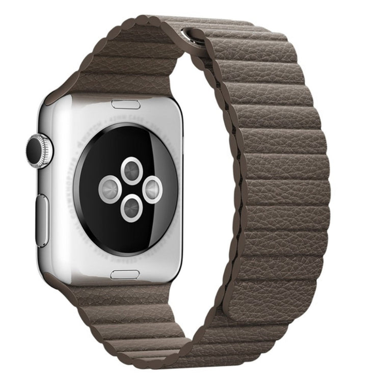 Skøn Apple Watch Series 4 40mm Ægte læder Rem - Brun#serie_1