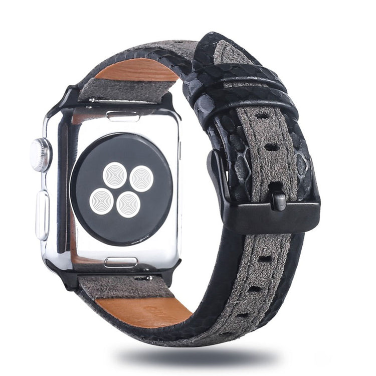 Fed Apple Watch Series 4 44mm Ægte læder Rem - Flerfarvet#serie_4
