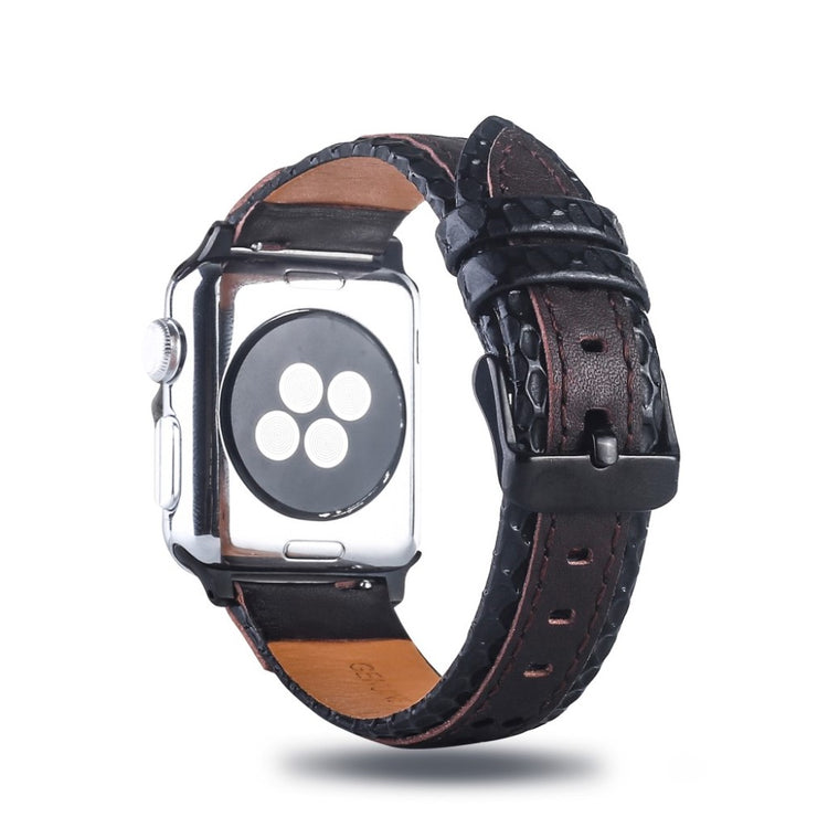 Rigtigt elegant Apple Watch Series 4 44mm Ægte læder Rem - Flerfarvet#serie_1