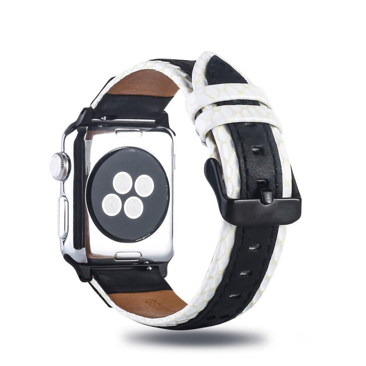 Rigtigt elegant Apple Watch Series 4 44mm Ægte læder Rem - Flerfarvet#serie_2