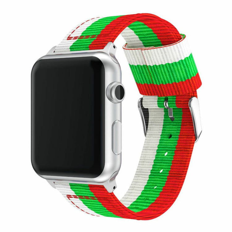 Vildt fint Apple Watch Series 4 44mm Nylon Rem - Flerfarvet#serie_4