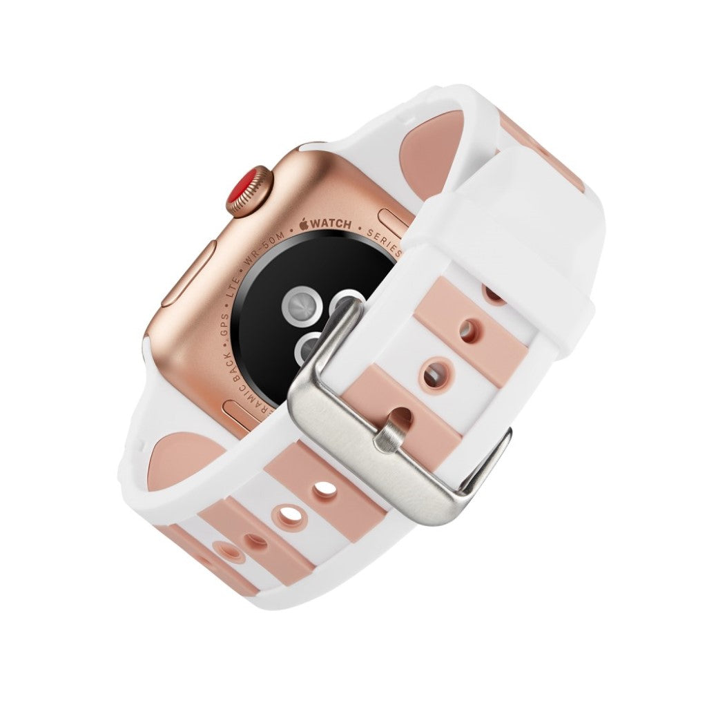 Super fed Apple Watch Series 4 44mm Silikone Rem - Flerfarvet#serie_8
