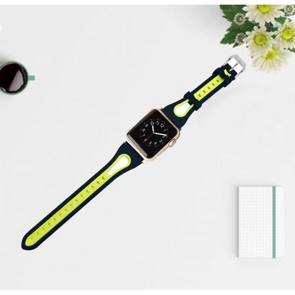 Stilren Apple Watch Series 4 44mm Silikone Rem - Flerfarvet#serie_1