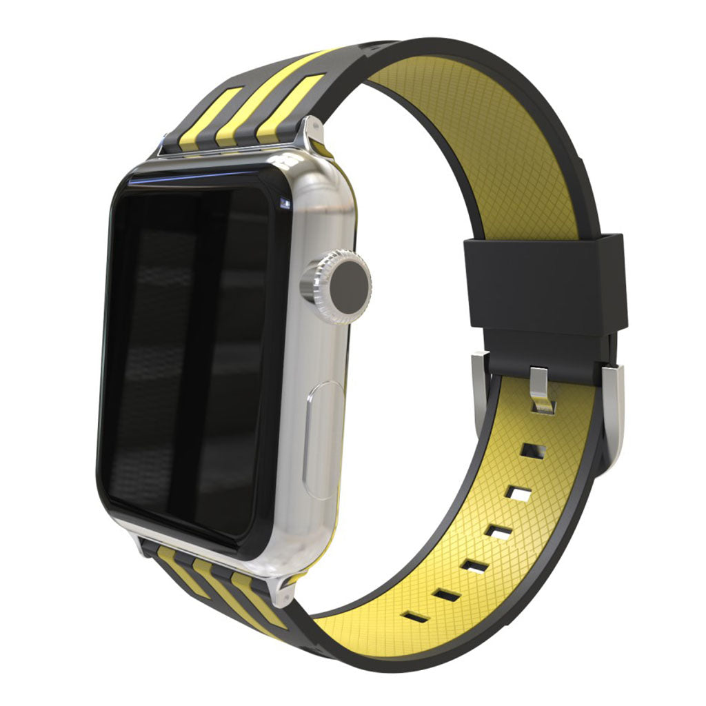 Meget pænt Apple Watch Series 4 44mm Silikone Rem - Flerfarvet#serie_1