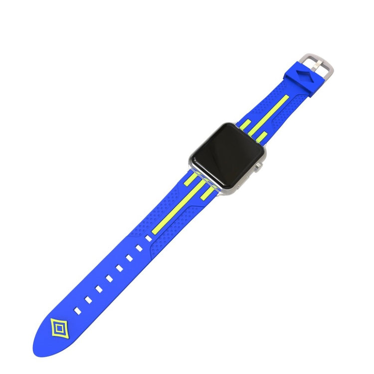 Meget pænt Apple Watch Series 4 44mm Silikone Rem - Flerfarvet#serie_2