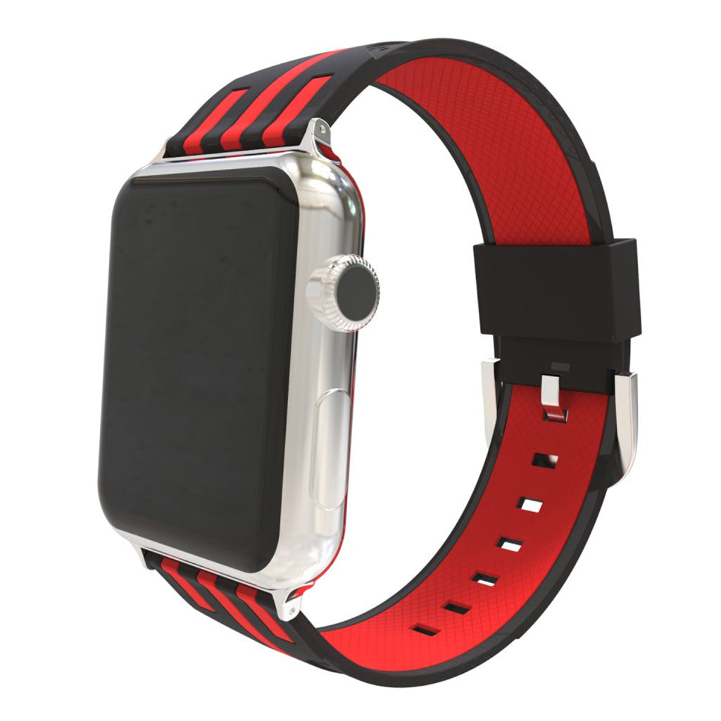 Meget pænt Apple Watch Series 4 44mm Silikone Rem - Flerfarvet#serie_6