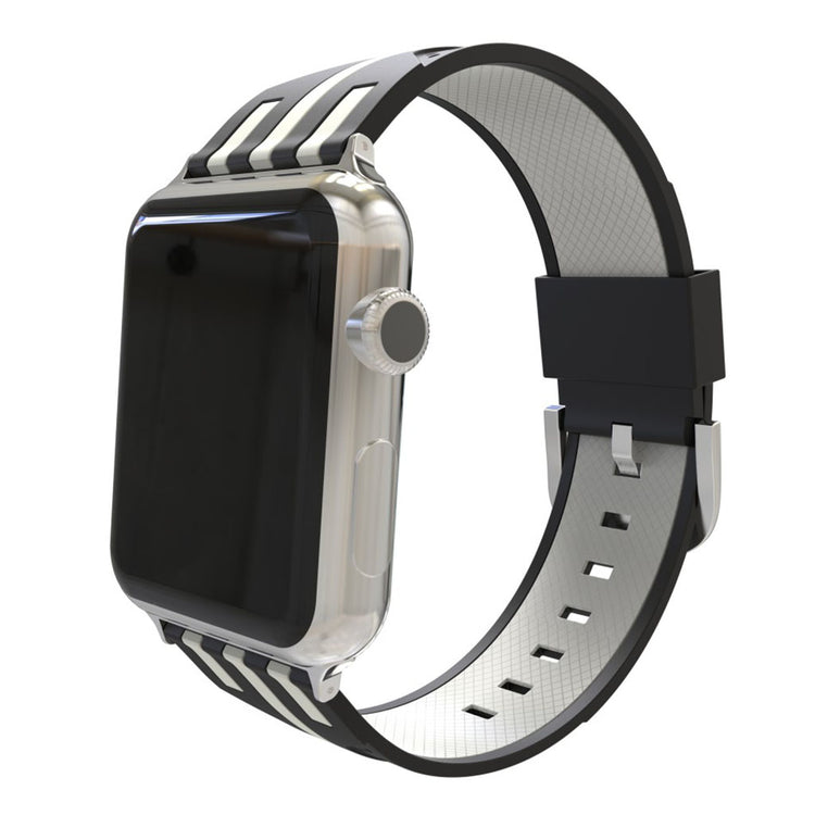 Meget pænt Apple Watch Series 4 44mm Silikone Rem - Flerfarvet#serie_8
