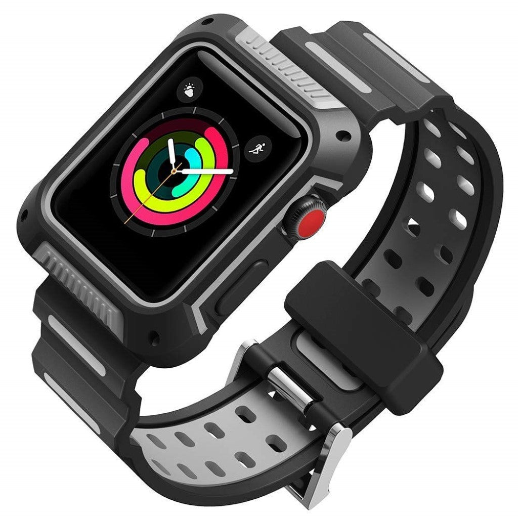 Rigtigt holdbart Apple Watch Series 4 44mm Silikone Rem - Flerfarvet#serie_3