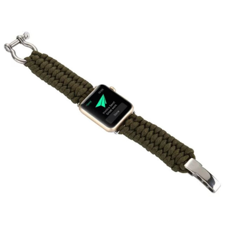 Mega sejt Apple Watch Series 4 44mm Nylon Rem - Grøn#serie_4
