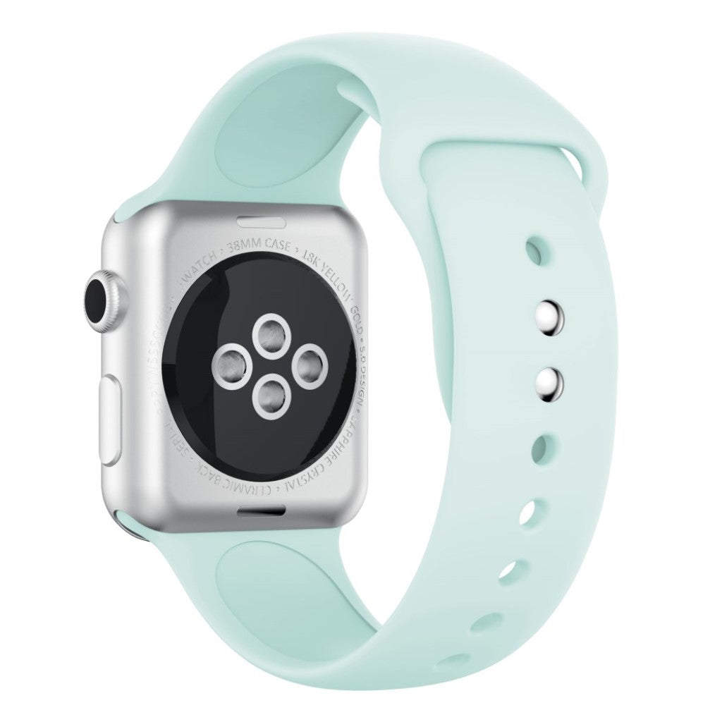 Super fantastisk Apple Watch Series 4 44mm Silikone Rem - Blå#serie_10